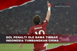 Gol penalti Ole bawa Timnas Indonesia tumbangkan China