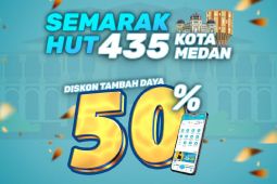 PLN beri tambah daya 50 persen pelanggan se-Sumut semarah HUT Medan