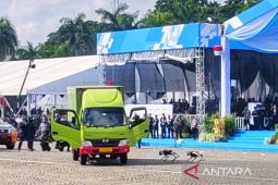 Polri tunjukkan kemampuan robot K9 deteksi bahan peledak