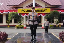 69 personel polres Langkat naik pangkat