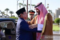 Prabowo disambut Pangeran MBS dari Arab Saudi