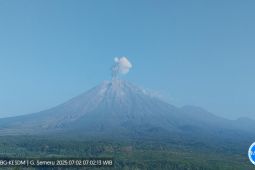 Semeru alami dua kali erupsi dengan visual letusan tidak teramati
