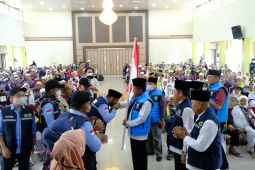 Wagub Jambi sambut kepulangan jemaah haji Kloter 20