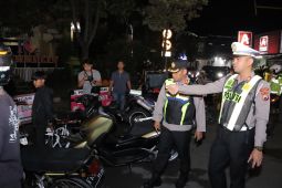 Polres Lamongan amankan 59 motor knalpot brong saat KRYD