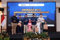 Pusri gelar doa bersama 250 anak yatim Kampung Sehati Palembang