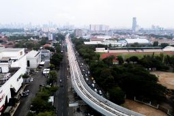 Pembangunan LRT Jakarta Fase 1B  rute Velodrome-Manggarai capai 69,8 persen
