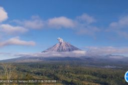 Gunung Semeru erupsi lagi, letusannya setinggi 700 meter