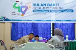 Warga Kundur antusias ikuti khitanan massal PT Timah