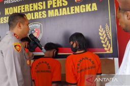 Polres Majalengka menetapkan empat tersangka kasus penyerangan polisi