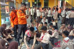 BPBD Bangka latih pelajar teknik penanggulangan bencana