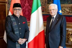 Dubes RI Junimart serahkan surat kepercayaan kepada Presiden Italia Sergio Mattarella
