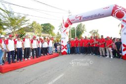 Semarak HUT Ke--49, Ribuan masyarakat Karimun ikuti Pekan Sehat PT Timah