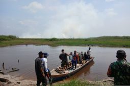 Satgas karhutla Tanjabbar upaya padamkan kebakaran di Pematang Lumut