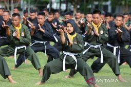 FOTO - Pencak silat militer tingkatkan kemampuan bela diri TNI di Aceh