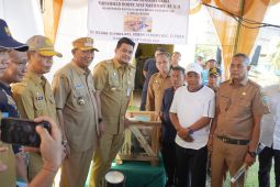 Bupati dan Sekda Langkat dampingi Gubsu tinjau pengerukan Waduk Tanjung Pura