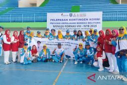 KORMI Babel lepas 73 pegiat yang akan berjuang di Fornas VIII NTB