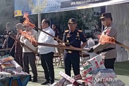 Bea Cukai Aceh musnahkan 248 ribu batang rokok ilegal