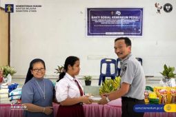 Kemenkum Sumut salurkan sembako ke panti asuhan sambut HUT Pengayom
