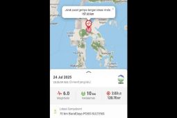 Gempa magnitudo 6,0 di Kabupaten Poso tidak berpotensi tsunami