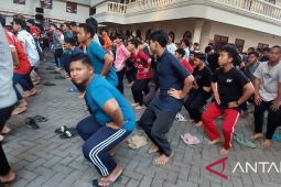 Santri Wali Barokah Kediri jaga semangat belajar lewat olahraga bersama