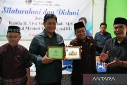 Wamen Transmigrasi silaturahmi dengan KAHMI Jambi