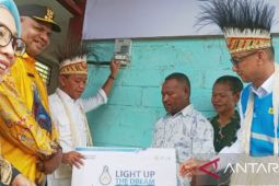 Menteri ESDM nyalakan listrik rumah warga OAP di Kabupaten Supiori