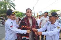 Kapolres Tapsel deklarasi  ketahanan pangan dengan seluruh kades di Paluta