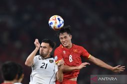 Indonesia tertinggal 0-1 dari Vietnam pada babak pertama