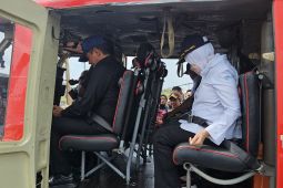 Menteri LH pakai helikopter PT WKS pantau karhutla di Gambut Jaya