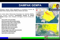 BMKG memastikan peringatan dini tsunami berdasarkan pemodelan mendetail