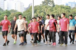 Cak Imin lari pagi bareng aktivis, ajak pemuda aktif olahraga