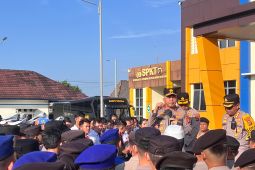 Kapolda Babel sampaikan atensi ke jajaran Polresta Pangkalpinang, salah satunya pengamanan Pilkada Ulang