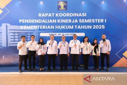 Kanwil Kemenkum Babel ikuti rakor pembahasan rencana strategis Kementerian Hukum RI