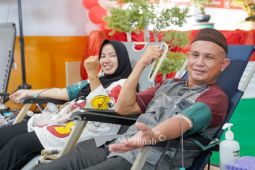 Semarak HUT Ke-49, PMI Bangka kumpulkan 135 kantong darah donor PT Timah
