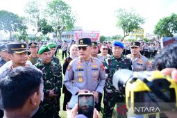 Polda Jambi gelar apel pasukan pengamanan 'Presisi Merdeka Run 2025'