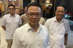 Sugiono menyambangi Kemenkum usai ditetapkan sebagai Sekjen Gerindra