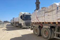 Pemerintah Gaza: Sebagian besar truk bantuan kemanusiaan dijarah