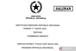 Presiden beri amnesti 1.178 terpidana