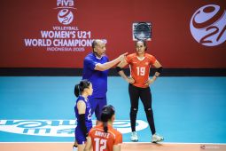 Latihan Timnas Voli Putri Indonesia U-21