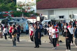 ASN Pemkot Pangkalpinang gelar senam kolaboratif jaga kesehatan dan silaturahmi