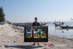 Pelukis Ariel Ramadhan gelar pameran "Segara Warna"
