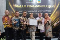 Bupati Ela terima penghargaan KLA, Lampung Timur konsisten lindungi hak anak