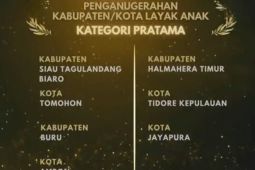 Ambon raih  predikat kota layak anak pratama