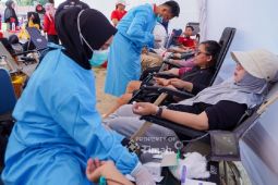 Semarak HUT Ke-49 PT Timah, PMI Bangka kumpulkan ratusan kantong darah