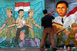 Mahasiwa kampanyekan nasionalisme melalui mural