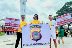 Personel Polda Gorontalo juara Police Women Run 2025 di Sumatera Barat