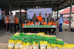 Polda Jambi bersama Bulog gelar Gerakan Pangan Murah di Mako Polairud