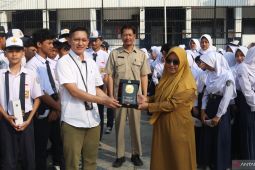 KPU Cianjur menggelar sosialisasi pendidikan pemilih ke sekolah