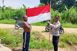 Warga Mosso perbatasan RI-PNG diajak kibarkan Merah Putih