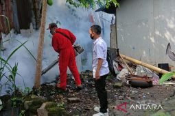 Petugas lakukan fogging mengantisipasi merebaknya cikungunya di Cianjur
